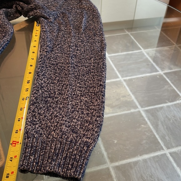 Fcuk, L, summer, navy v neck cardigan, airy cotton/poly blend, great layer, EUC - Picture 9 of 11